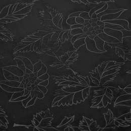 ISIK МДФ глянец Черные цветы Н73 (988), 2800*1220*18