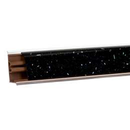 Плинтус KORNER LB-37 Искра черная глянец/Антарес - 6027 3,0 м./СОЮЗ 415Г/ФЭ459