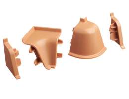 Заглушка правая к плинтусу REHAU 118 94120 Бук/Янтарь золотой/Кафель