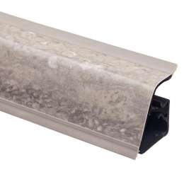 Плинтус REHAU 118 Травертин серебристый 747U (4,2 м.) / Декапал 1098 / ФЭ 98138