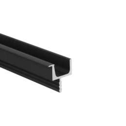 Врезной С профиль для фасадов14496981004/1146L черный матовый, 4,1м