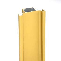 Алюм. вертикальный С профиль промежуточный золото (желтый) бархатный  4,7м