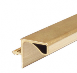 Врезной профиль18 мм для верхнего корпуса золото (желтый) бархатный 4,1м