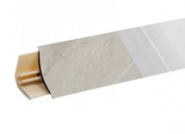 Плинтус KORNER LB-15 Мрамор бежевый светлый -16 RUS 3,0