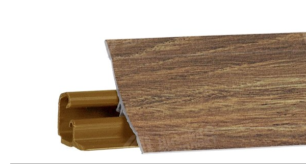 Плинтус KORNER LB-23 Дуб хантон светлый 72 RUS(95 орех пекан)  3,0 м./ФЭ654