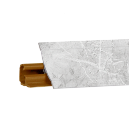 Плинтус KORNER LB-23 Мрамор Лацио белый - 53 RUS 3,0 м/ФЭ6014