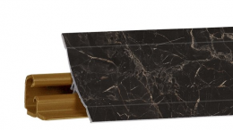 Плинтус KORNER LB-23 Мрамор Марквина черный матовый - 91 RUS 3,0 м.(Скиф 20) /ФЭ6000