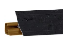 Плинтус KORNER LB-23 Мрамор Лацио черный - 89 RUS   3,0 м (Союз 2343М)/ФЭ619
