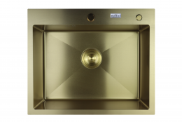 Мойка нерж.премиум класса G6050-R Золото с круг.отвер. (1витрина)