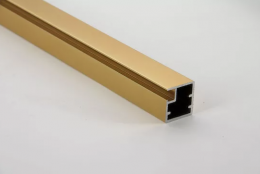 Рамочный профиль для фасадов со стеклом золото матовый 20мм/ 4,1м