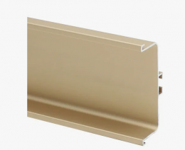 Алюм.горизонтальный C профиль, дл. 4,1 м. золото (кремовый, теплый) матовый