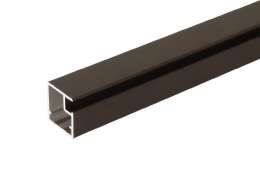 Рамочный профиль для фасадов со стеклом черный матовый 20мм