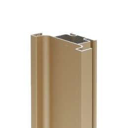 Алюм. вертикальный С профиль золото (кремовый теплый) матовый 3м